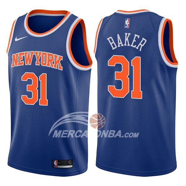 Maglia NBA New York Knicks Ron Baker Icon 2017-18 Blu